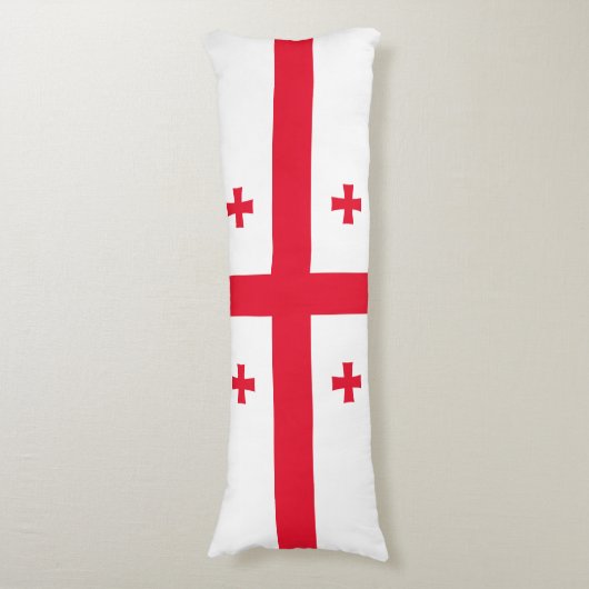 Georgienflagge Seitenschläferkissen (Vorderseite Vertikal)