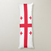 Georgienflagge Seitenschläferkissen (Rückseite (Vertikal))