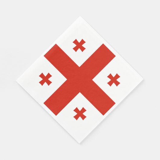 Georgienflagge Serviette (Ecke)