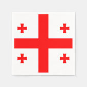 Georgienflagge Serviette (Vorderseite)