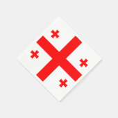 Georgienflagge Serviette (Ecke)