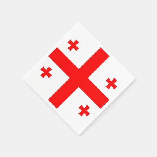 Georgienflagge Serviette (Ecke)