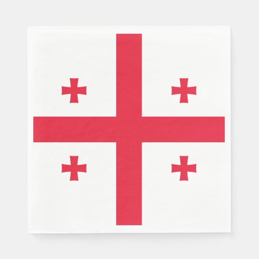 Georgienflagge Serviette (Vorderseite)