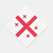 Georgienflagge Serviette (Ecke)