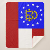 Georgienflagge Sherpadecke (Vorderseite)