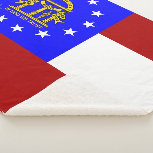 Georgienflagge Sherpadecke (3/4)