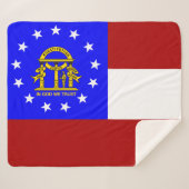 Georgienflagge Sherpadecke (Vorderseite (Horizontal))