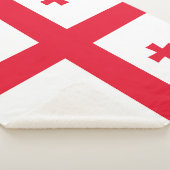 Georgienflagge Sherpadecke (3/4)