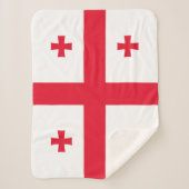 Georgienflagge Sherpadecke (Vorderseite)