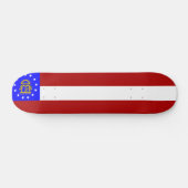 Georgienflagge Skateboard (Horizontal)