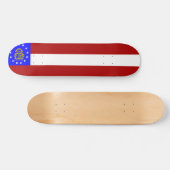 Georgienflagge Skateboard (Horizontal)