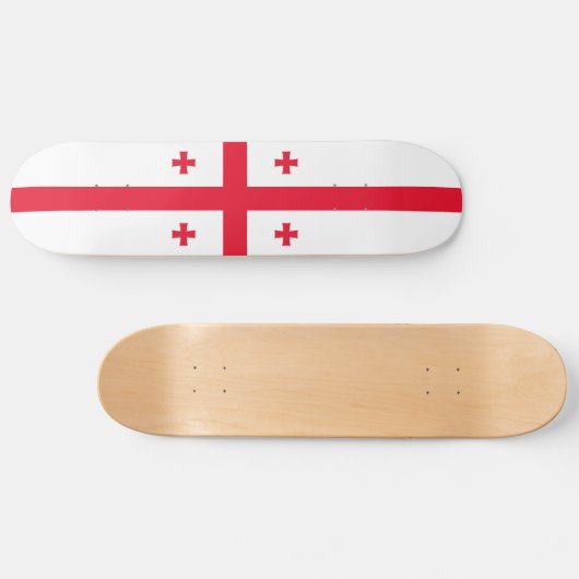 Georgienflagge Skateboard (Horizontal)