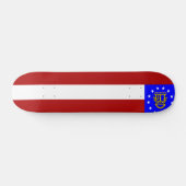 Georgienflagge Skateboard (Horizontal)