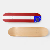 Georgienflagge Skateboard (Horizontal)