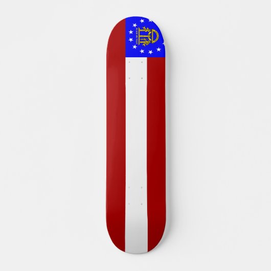 Georgienflagge Skateboard (Vorne)
