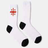 Georgienflagge Socken (Rechts)