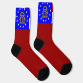 Georgienflagge Socken (Rechts)