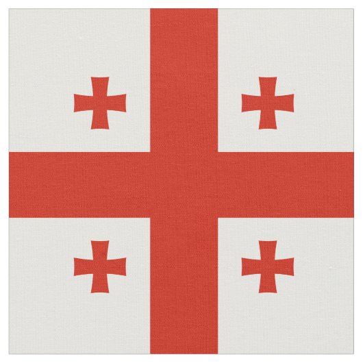 Georgienflagge Stoff (Nahaufnahme)