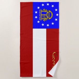 Georgienflagge Strandtuch