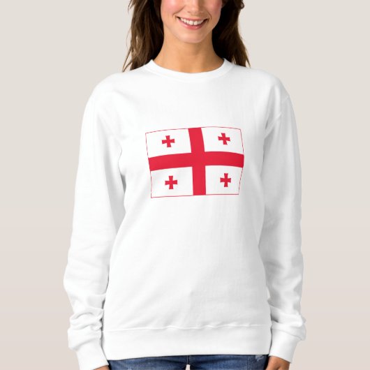 Georgienflagge Sweatshirt (Vorderseite)