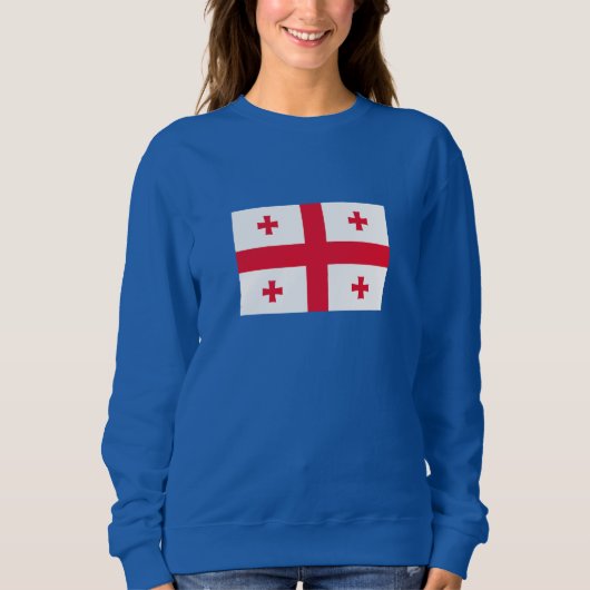 Georgienflagge Sweatshirt (Vorderseite)