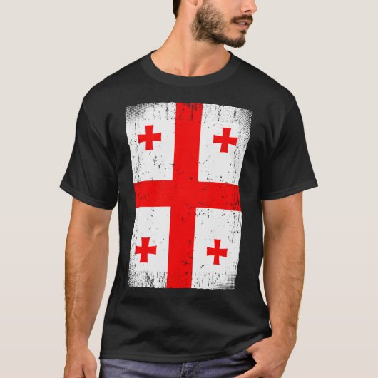 Georgienflagge T-Shirt (Vorderseite)