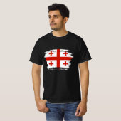 Georgienflagge T-Shirt (Vorne ganz)