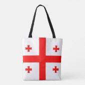 Georgienflagge Tasche (Rückseite)