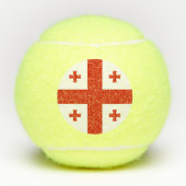 Georgienflagge Tennisbälle (Vorderseite)