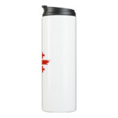 Georgienflagge Thermosbecher (Nach rechts gedreht)