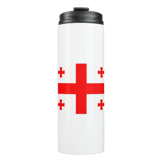 Georgienflagge Thermosbecher (Vorderseite)