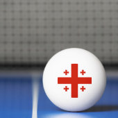 Georgienflagge Tischtennisball (Netto)