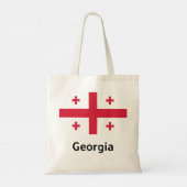 Georgienflagge Tragetasche (Rückseite)
