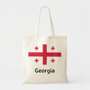 Georgienflagge Tragetasche