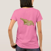 Georgienflagge und georgischer T - Shirt (Rückseite)