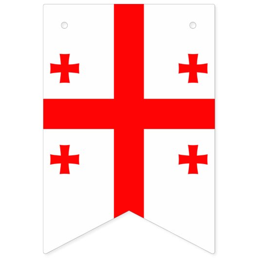 Georgienflagge Wimpelkette (Zweite Fahne)