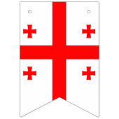 Georgienflagge Wimpelkette (Erste Fahne)