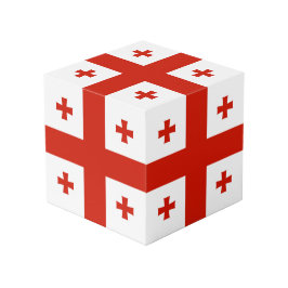 Georgienflagge Würfel