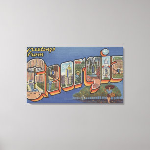 GeorgienGroße BuchstabenszenenGeorgien 2 Leinwanddruck