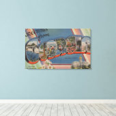 GeorgienGroße BuchstabenszenenGeorgien Leinwanddruck (Insitu (Holzboden))