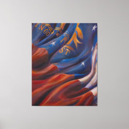 Georgienische Staatsflagge - Canvas Print Leinwanddruck