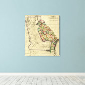 GeorgienPanoramakarteGeorgien Leinwanddruck (Insitu (Holzboden))