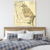 GeorgienPanoramakarteGeorgien Leinwanddruck (Insitu (Schlafzimmer))