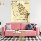 GeorgienPanoramakarteGeorgien Leinwanddruck (Insitu (Wohnzimmer))