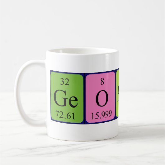 Georgina Periodenname Tasse (Links)