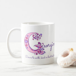 Georginanamensbedeutung dekorative kaffeetasse