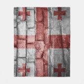 georgische Fahne Fleecedecke (Vorderseite)