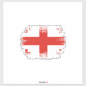 georgische Flagge Aufkleber (Blatt)