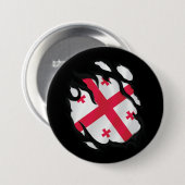 georgische Flagge Button (Vorne & Hinten)