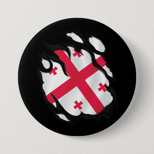 georgische Flagge Button (Vorderseite)